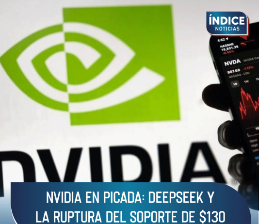 NVIDIA en picada: DeepSeek y la ruptura del soporte de $130