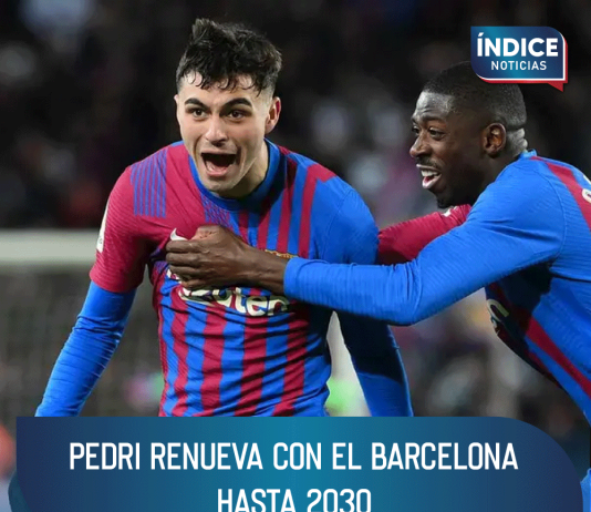 Pedri renueva con el Barcelona hasta 2030