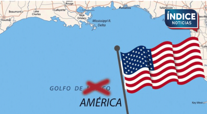 Estados Unidos cambia nombre del Golfo de México a Golfo de América