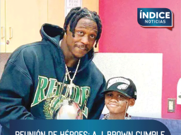 Reunión de héroes: A.J. Brown cumple su promesa