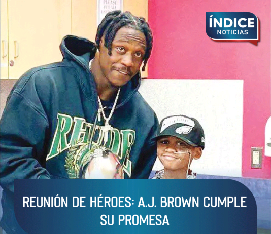 Reunión de héroes: A.J. Brown cumple su promesa