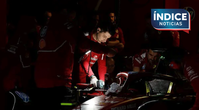 Insólito apagón durante el test de F1