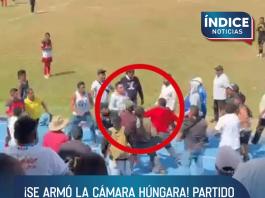 ¡Se armó la cámara húngara! Partido de futbol termina en trifulca