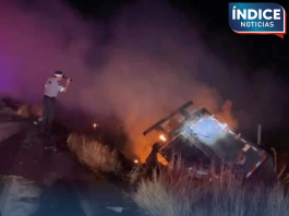 Aparatoso accidente en carretera Hermosillo-Guaymas deja un hombre sin vida