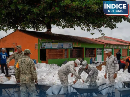 Continúan acciones de apoyo a población civil de Reynosa por inundaciones