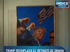 Trump reemplaza el retrato de Obama en la Casa Blanca por una imagen suya