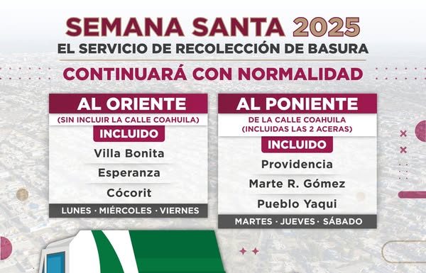 RECOLECCIÓN DE BASURA CONTINUARÁ CON NORMALIDAD