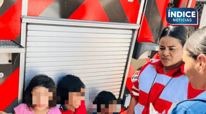 Vecinos rescatan a 5 menores de incendio en vivienda de colonia Tiro al Blanco