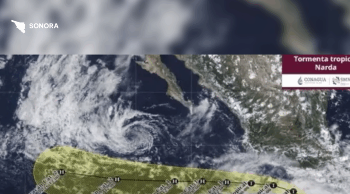 Tormenta tropical Narda provoca lluvias intensas y oleaje en el Pacífico