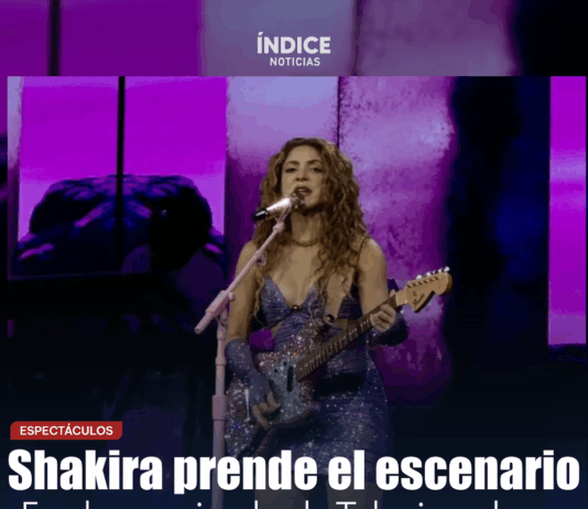Shakira prende el escenario en show privado de Televisa y hace bailar a todos