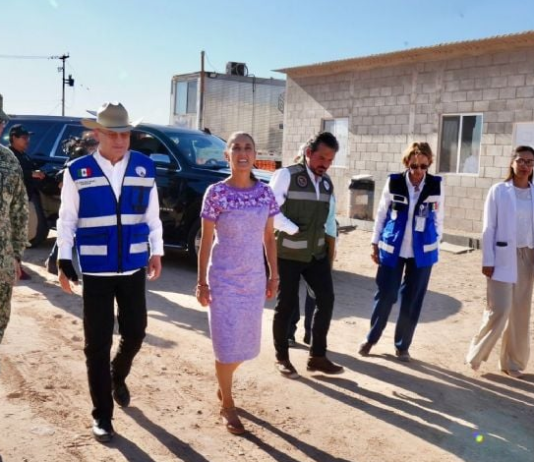 SHEINBAUM Y DURAZO SUPERVISAN AVANCE DEL NUEVO HOSPITAL DEL IMSS EN SAN LUIS RÍO COLORADO
