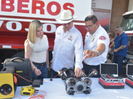 BOMBEROS DE NAVOJOA RECIBEN NUEVO EQUIPAMIENTO Y TECNOLOGÍA, INCORPORAN DRON SUBMARINO ÚNICO EN MÉXICO